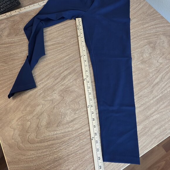 🔴 Lands End Leggings Kids XL Deep Sea Navy Blue Stretch Cotton Spandex Pants - Picture 9 of 10